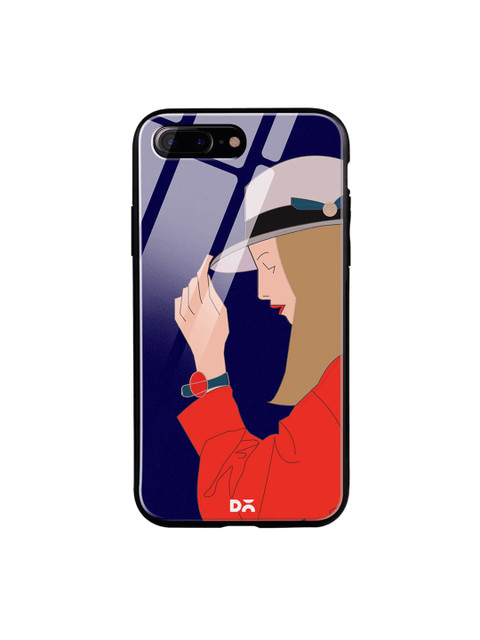 

DailyObjects Multicoloured Printed iPhone 7 Plus Glass Case Cover, Multi