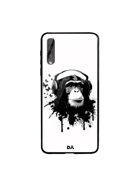 

DailyObjects Black & White Samsung Galaxy A70 Glass Case Cover