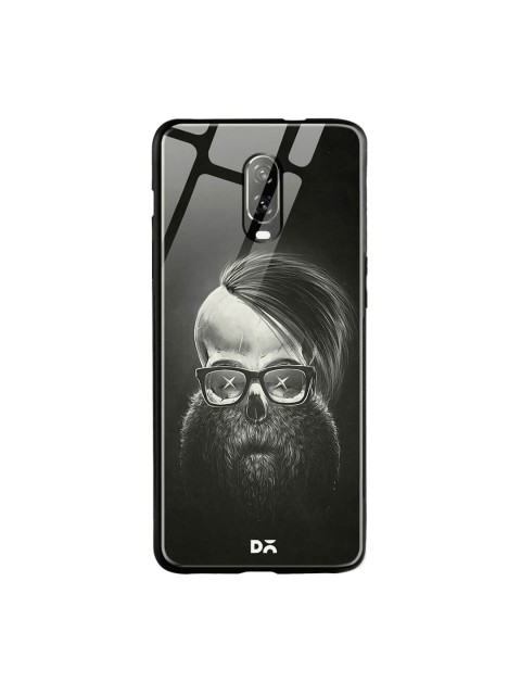 

DailyObjects Black OnePlus 6T Glass Case Cover