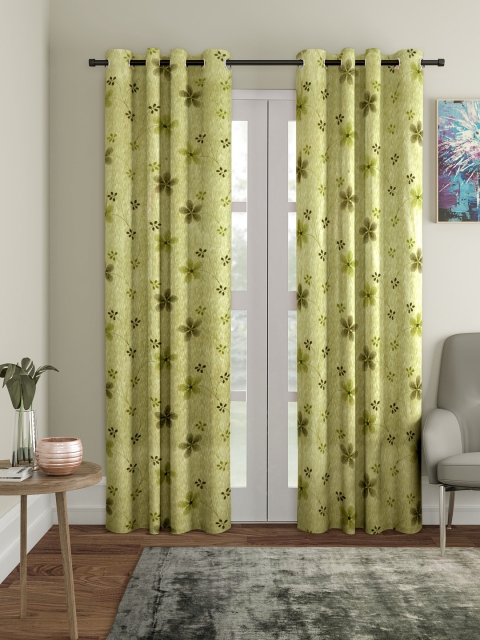 

Cortina Green Set of 2 Long Door Curtains