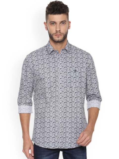 

Van Heusen Sport Men Grey Slim Fit Printed Casual Shirt
