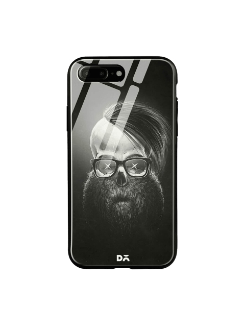 

DailyObjects Black iPhone 7 Plus Glass Case Cover