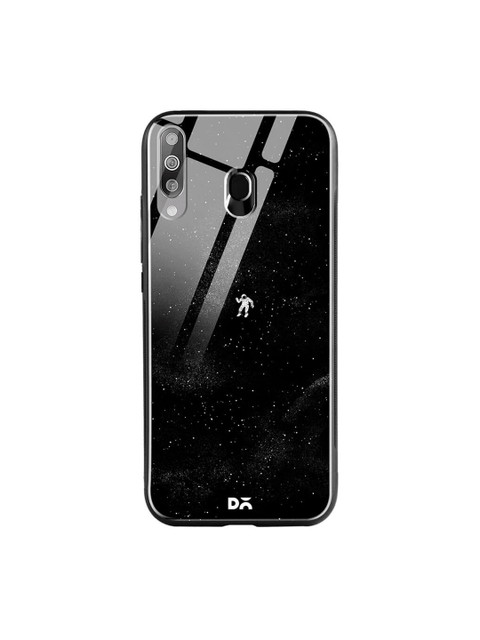 

DailyObjects Black Printed Samsung Galaxy M30 Glass Case Cover
