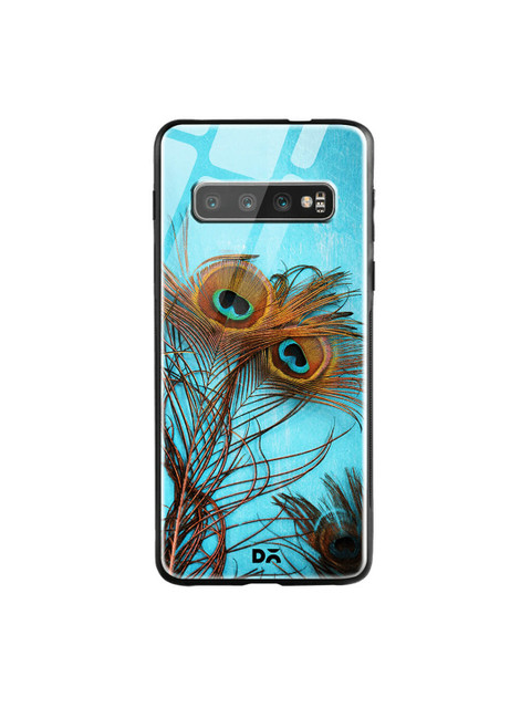 

DailyObjects Blue & Brown Samsung Galaxy S10 Printed Glass Case Cover