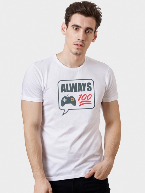 

Free Authority Emoji One White Printed Men Tshirt