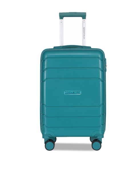 

Nasher Miles Unisex Green Patterned Hard-Sided Cabin Trolley Bag