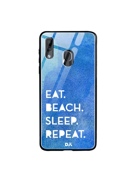 

DailyObjects Blue Samsung Galaxy A20 Printed Glass Case Cover