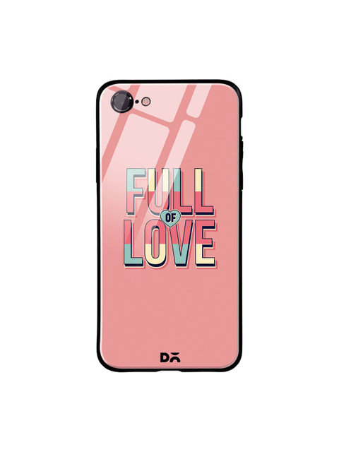 

DailyObjects Pink iPhone 7 Printed Glass Case Cover