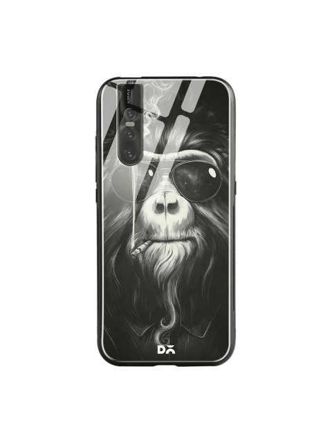 

DailyObjects Black Vivo V15 Pro Glass Case Cover