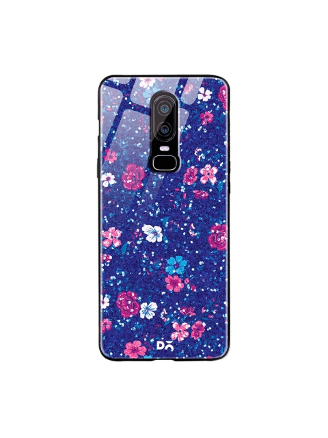 

DailyObjects Blue & Pink OnePlus 6 Printed Glass Case Cover