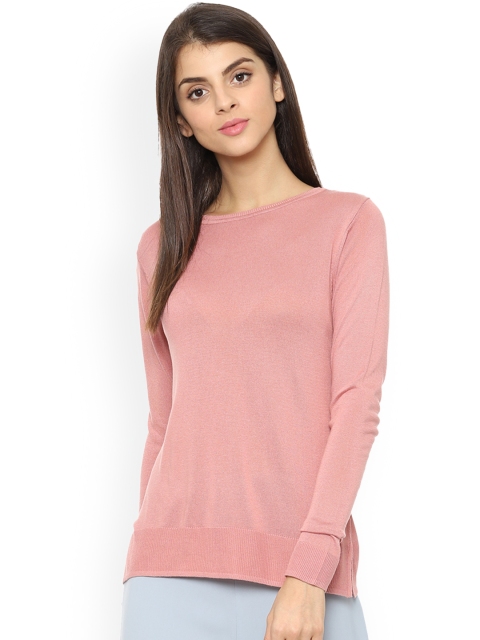 

Van Heusen Woman Peach-Coloured Solid Top