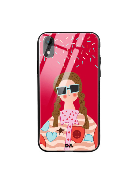 

DailyObjects Multicoloured Printed iPhone XR Glass Case Cover, Multi