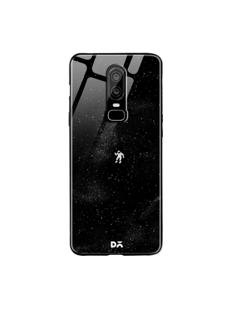

DailyObjects Black OnePlus 6 Glass Case Cover