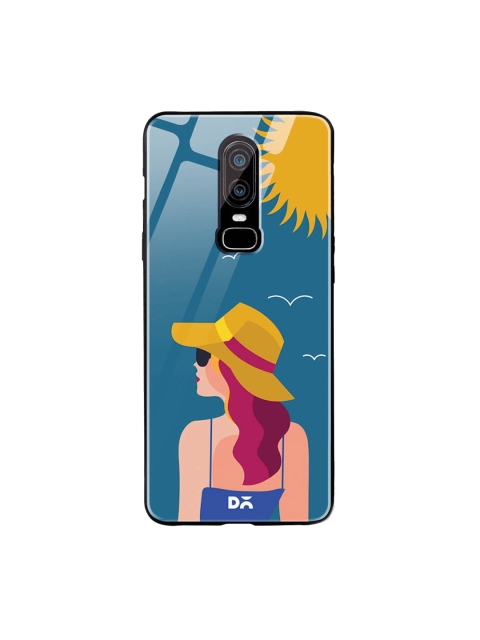 

DailyObjects Multicoloured OnePlus 6 Glass Case Cover, Multi