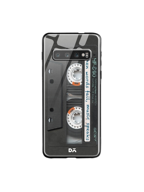 

DailyObjects Black Samsung Galaxy S10 Glass Case Cover