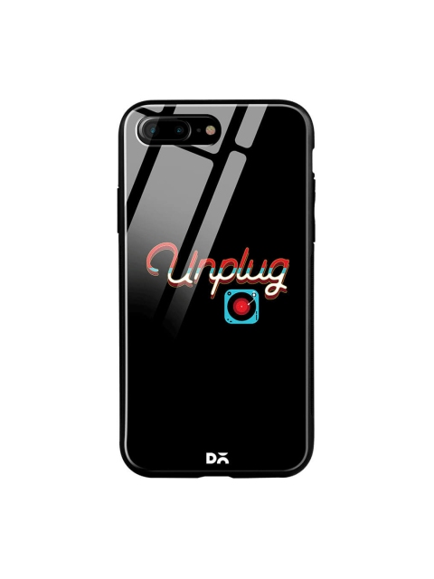 

DailyObjects Black iPhone 7 Plus Glass Case Cover