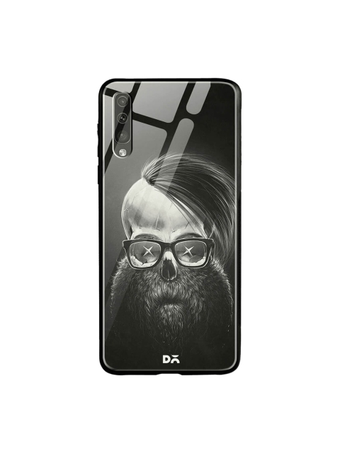 

DailyObjects Black Samsung Galaxy A70 Glass Case Cover