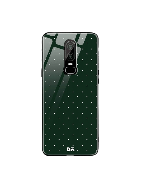 

DailyObjects Green OnePlus 6 Printed Glass Case Cover