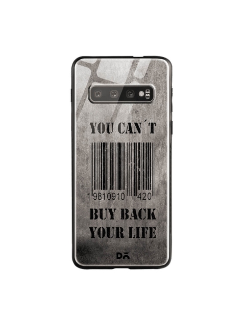 

DailyObjects Unisex Black & Grey Samsung Galaxy S10 Glass Case