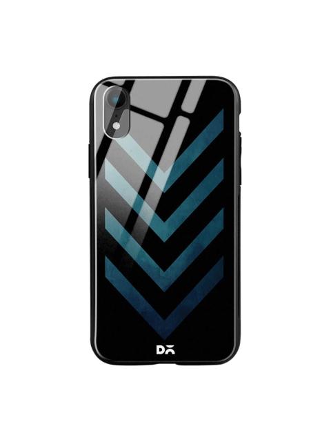 

DailyObjects Black & Blue iPhone XR Printed Glass Case Cover