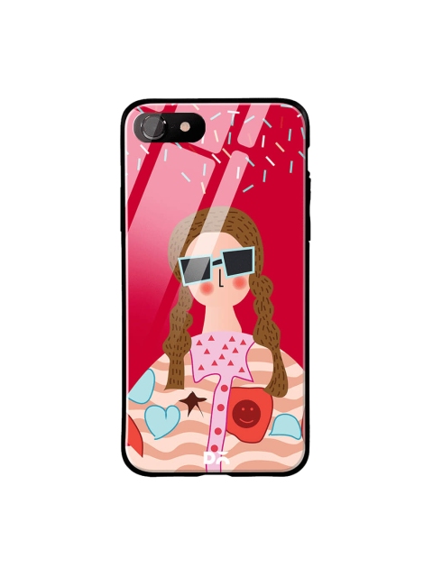 

DailyObjects Multicoloured iPhone 7 Glass Case Cover, Multi