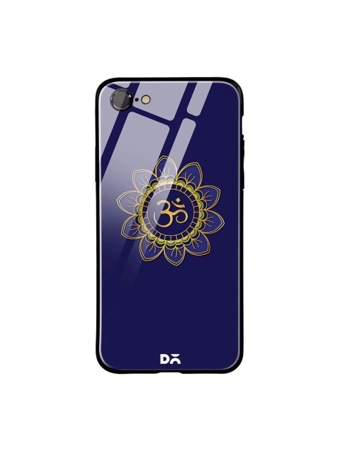 

DailyObjects Navy Blue iPhone 7 Glass Case Cover