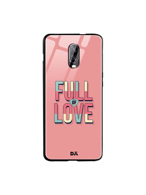 

DailyObjects Pink OnePlus 6T Glass Case Cover