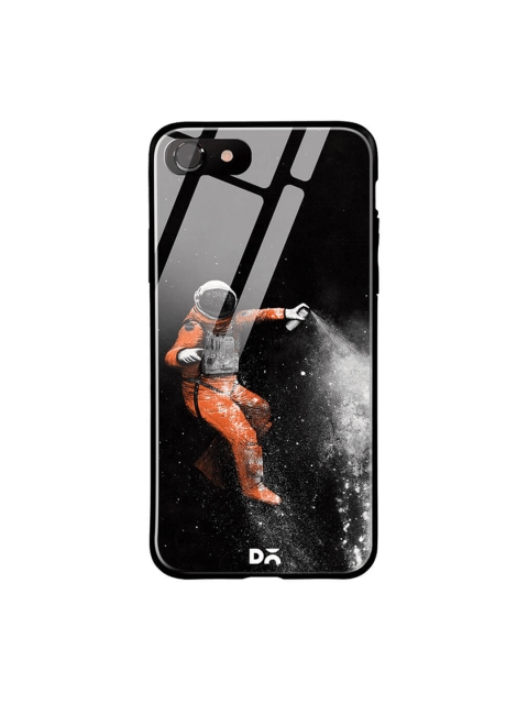 

DailyObjects Black iPhone 7 Glass Case Cover