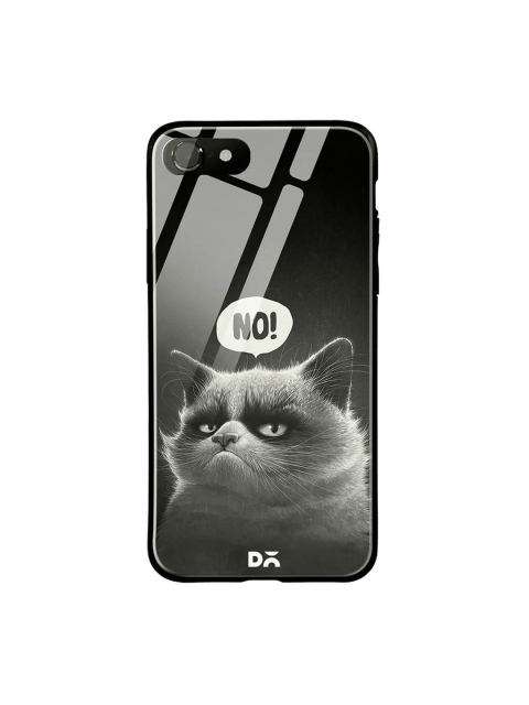 

DailyObjects Black iPhone 7 Glass Case Cover