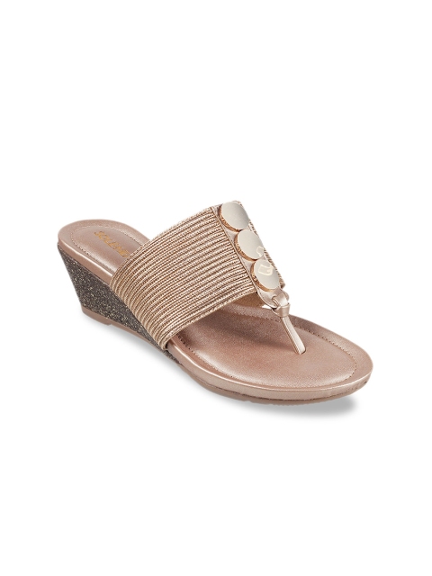

SOLE HEAD Women Rose Gold Solid Heels