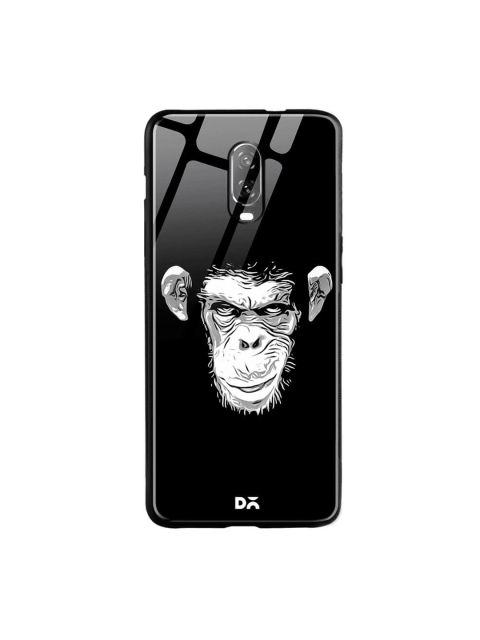 

DailyObjects Black OnePlus 6T Printed Glass Case Cover