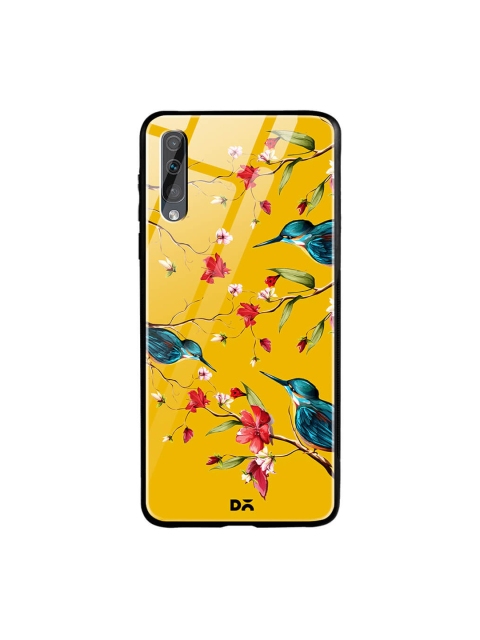 

DailyObjects Mustard Yellow Samsung Galaxy A70 Glass Case Cover