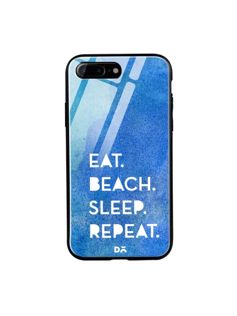 

DailyObjects Blue iPhone 7 Plus Printed Glass Case Cover