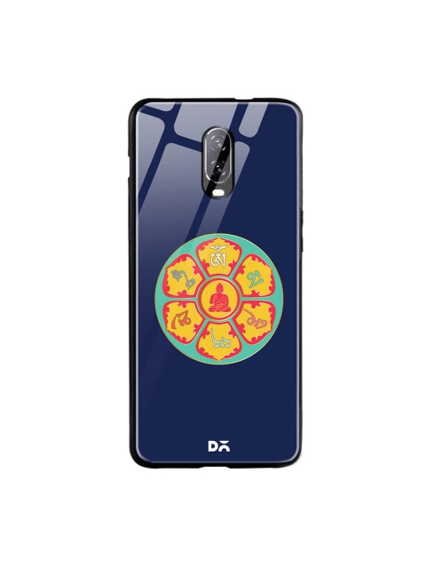 

DailyObjects Navy Blue OnePlus 6T Glass Case Cover