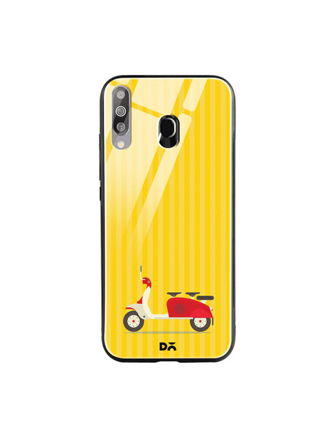

DailyObjects Yellow Samsung Galaxy M30 Printed Glass Case Cover
