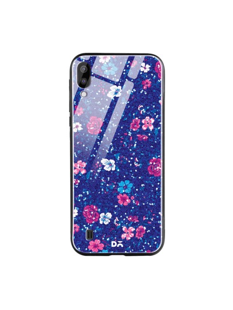 

DailyObjects Blue & Pink Samsung Galaxy M10 Glass Case Cover