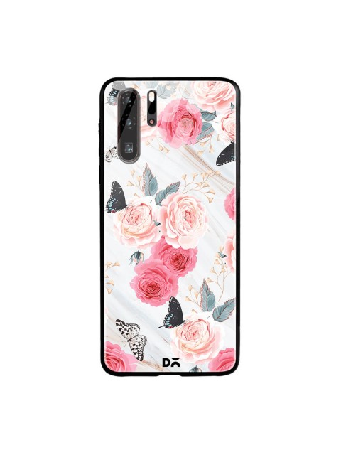 

DailyObjects Grey & Pink Huawei P30 Pro Glass Case Cover