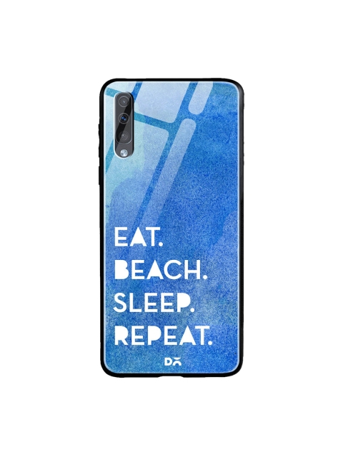 

DailyObjects Blue Samsung Galaxy A70 Printed Glass Case Cover