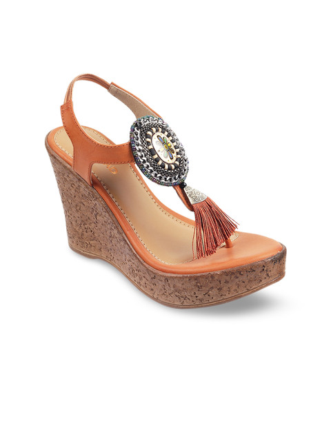 

SOLE HEAD Women Tan Brown Solid Heels