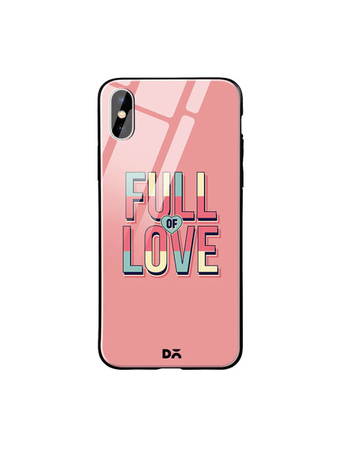 

DailyObjects Pink iPhone XS Max Printed Glass Case Cover