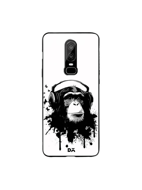 

DailyObjects Black & White OnePlus 6 Glass Case Cover