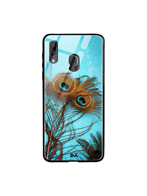 

DailyObjects Blue & Brown Samsung Galaxy A20 Printed Glass Case Cover