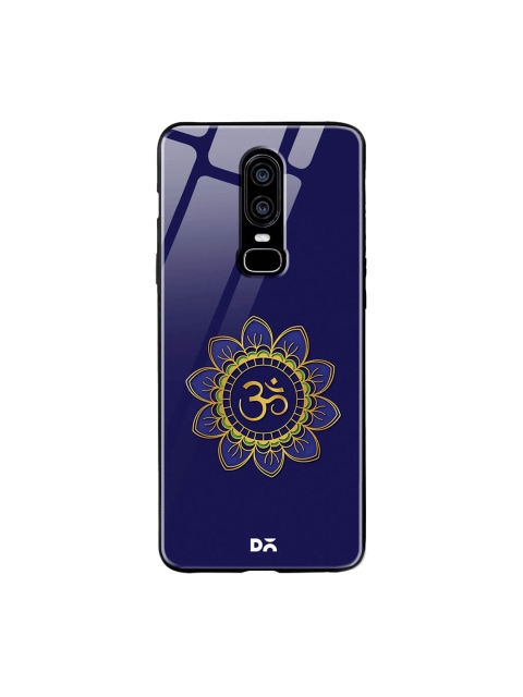 

DailyObjects Navy Blue OnePlus 6 Glass Case Cover
