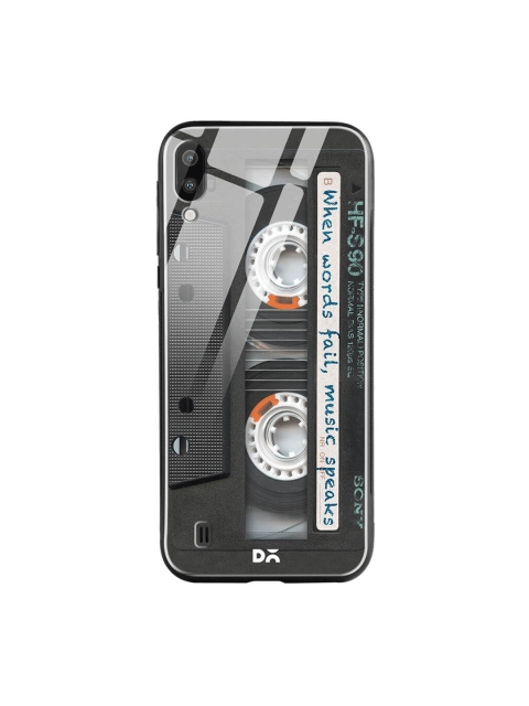 

DailyObjects Black Samsung Galaxy M10 Glass Case Cover
