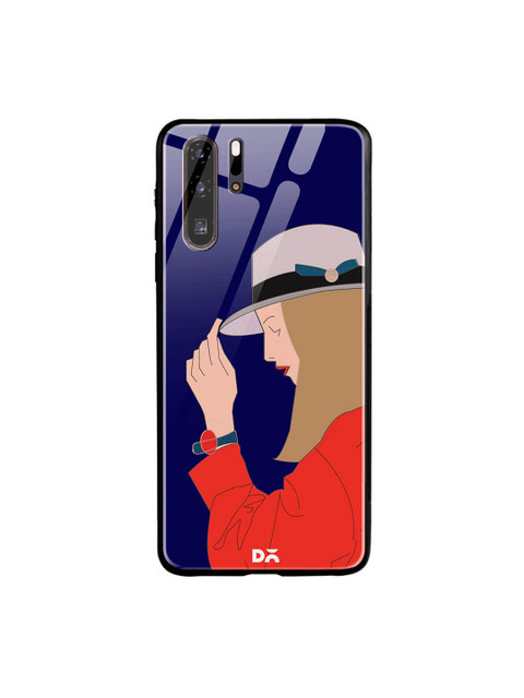 

DailyObjects Multicoloured Mademoiselle Huawei P30 Pro Glass Case, Multi