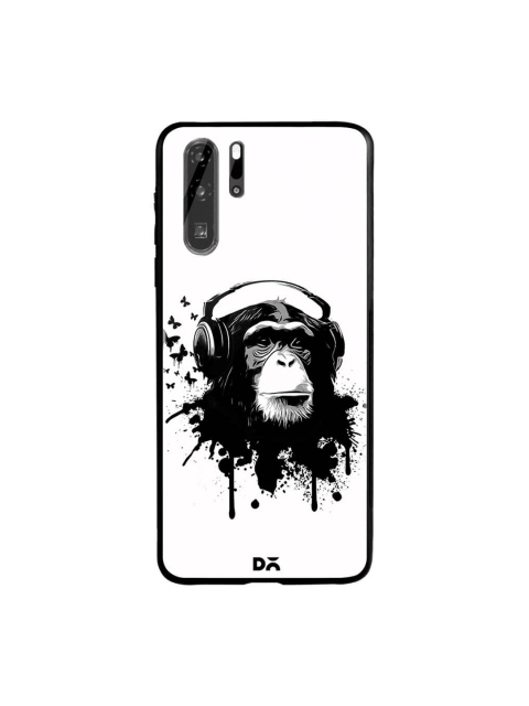 

DailyObjects White & Black Monkey Business Huawei P30 Pro Glass Case