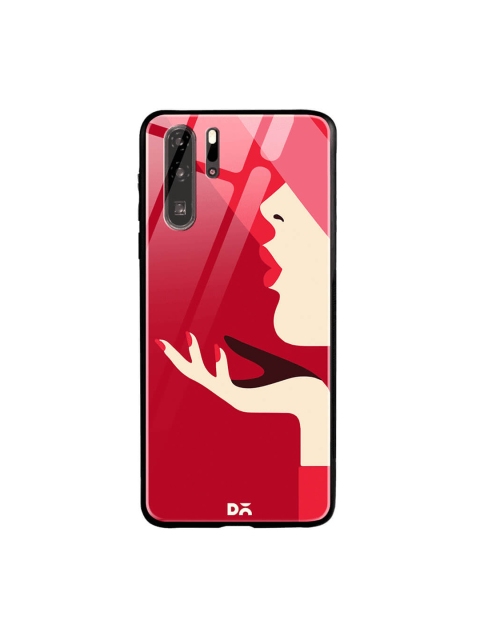 DailyObjects Red Huawei P30 Pro Glass Case Cover