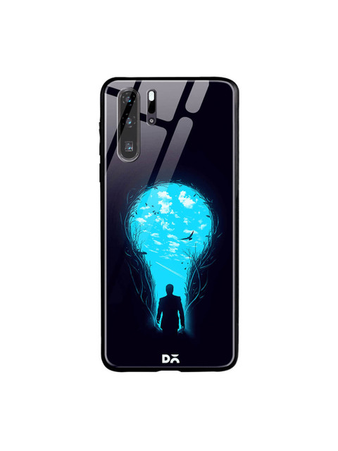 

DailyObjects Black & Blue Huawei P30 Pro Glass Case Cover