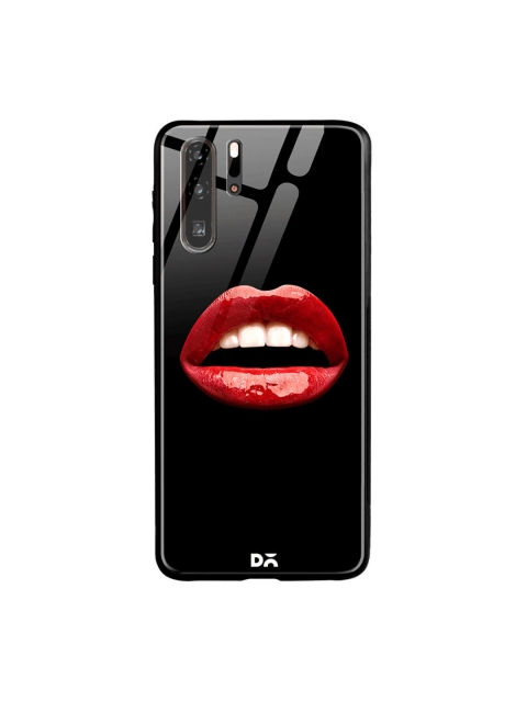 

DailyObjects Black & Red Printed Huawei P30 Pro Glass Case Cover