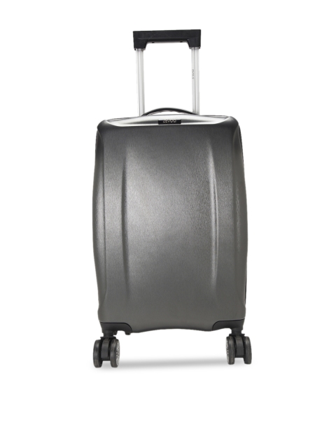 

ZEVOG Grey Solid Holiday Road Hard-Sided Large Trolley Bag